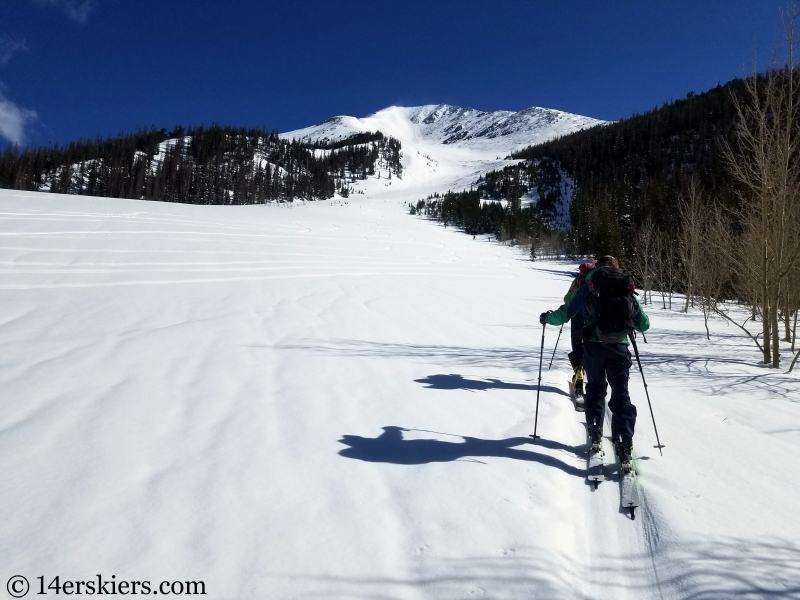 Backcountry skiing Mt. Aetna