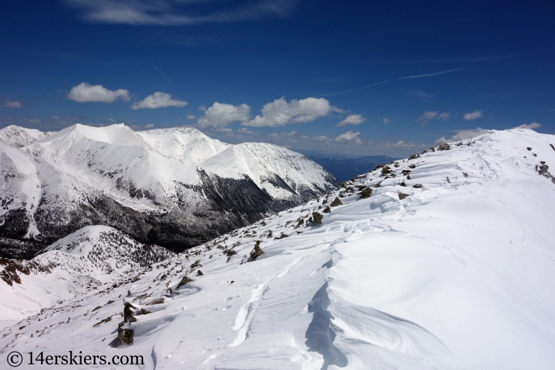 Backcountry skiing Mt. Aetna