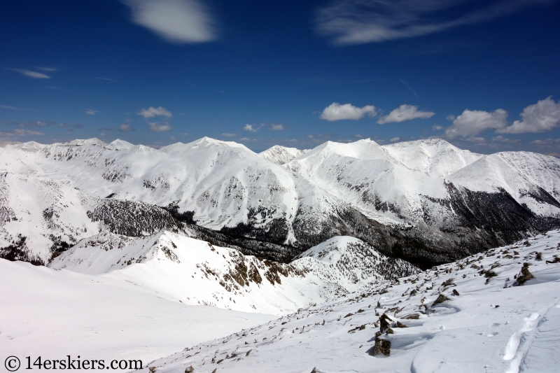 Backcountry skiing Mt. Aetna