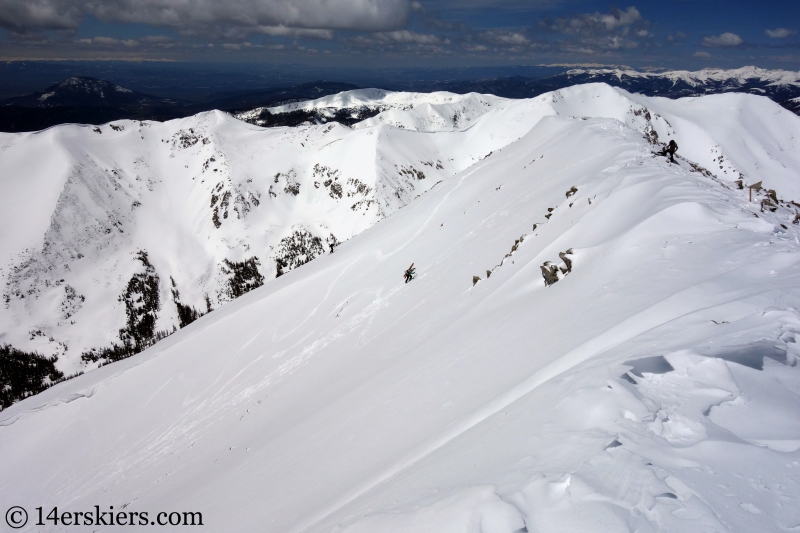 Backcountry skiing Mt. Aetna