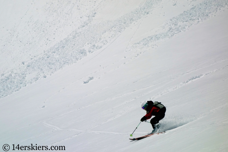 Backcountry skiing Mt. Aetna