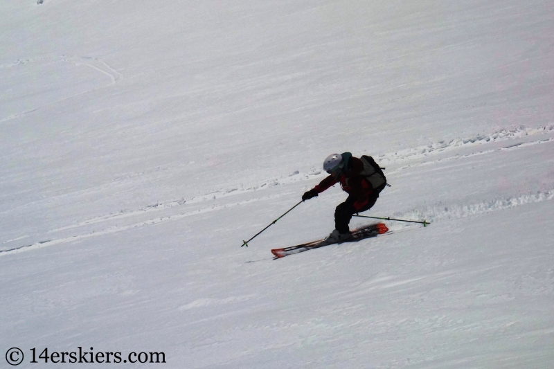 Backcountry skiing Mt. Aetna