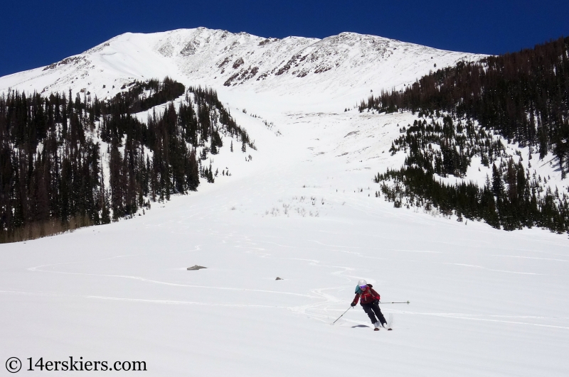 Backcountry skiing Mt. Aetna