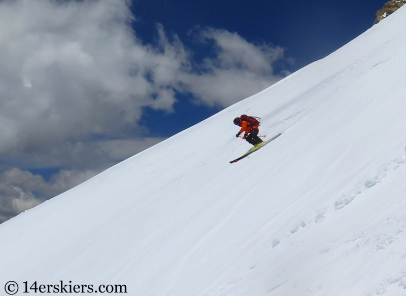 Backcountry skiing Mt. Aetna