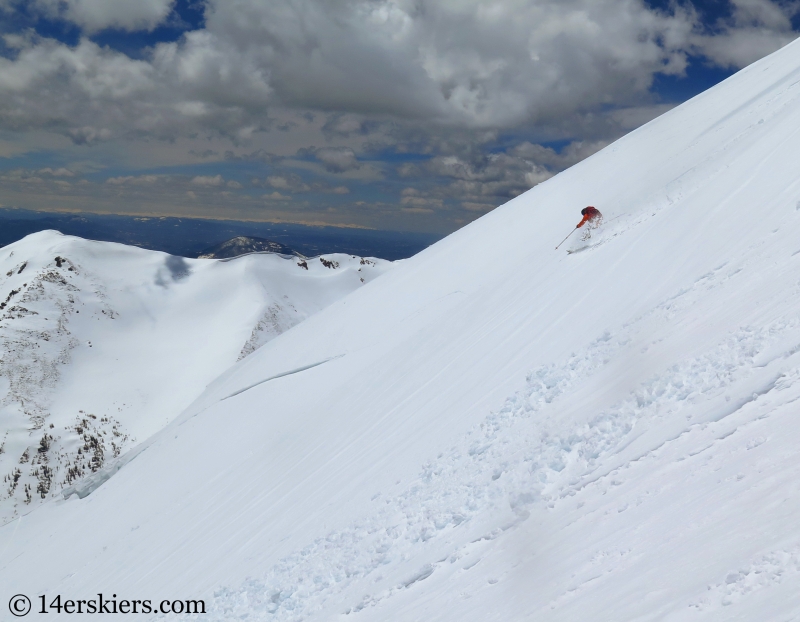 Backcountry skiing Mt. Aetna