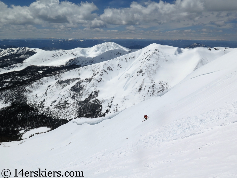 Backcountry skiing Mt. Aetna