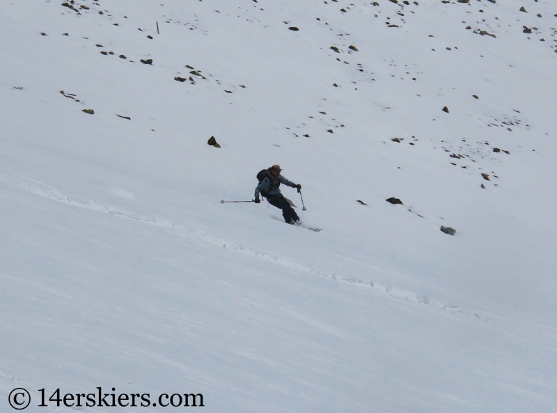 Backcountry skiing Mt. Aetna