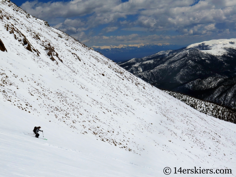 Backcountry skiing Mt. Aetna