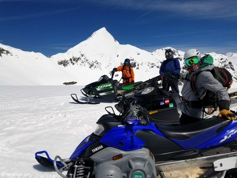 Backcountry skiing Afley Peak near Crested Butte, CO