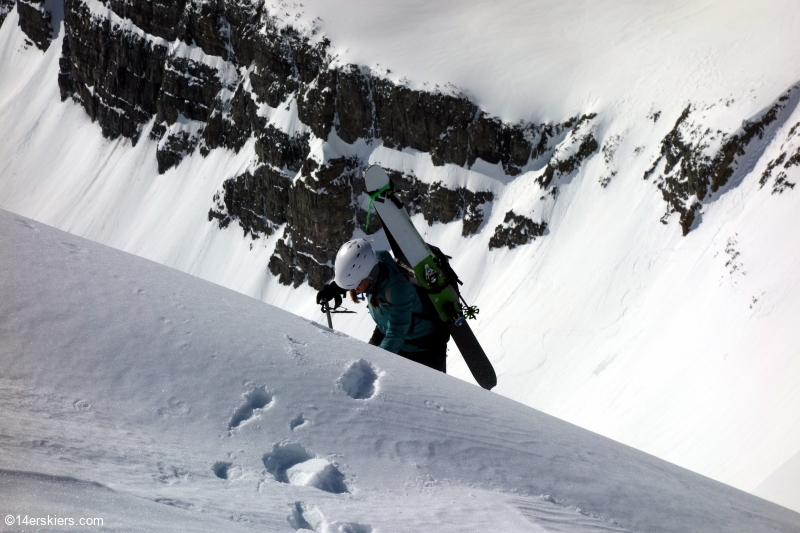 Backcountry skiing Afley Peak near Crested Butte, CO