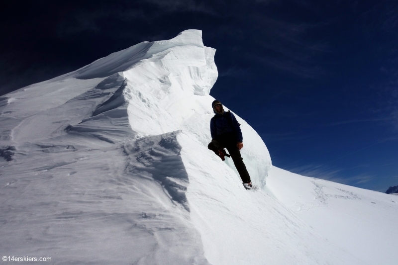 Backcountry skiing Afley Peak near Crested Butte, CO