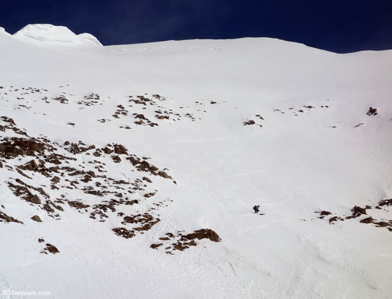 Backcountry skiing Afley Peak near Crested Butte, CO