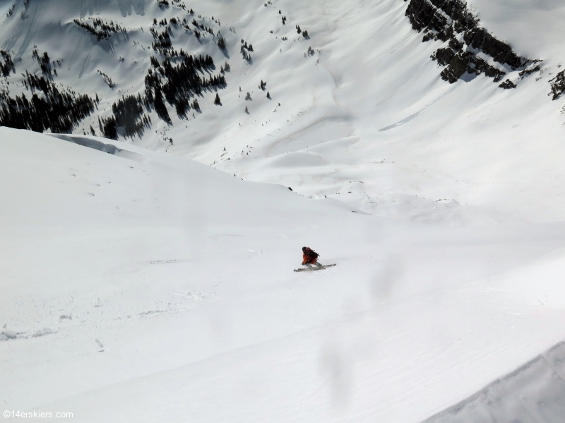 Backcountry skiing Afley Peak near Crested Butte, CO