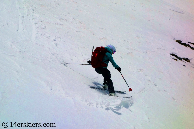 Backcountry skiing on Mount Buckskin