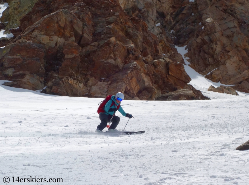 Backcountry skiing on Mount Buckskin