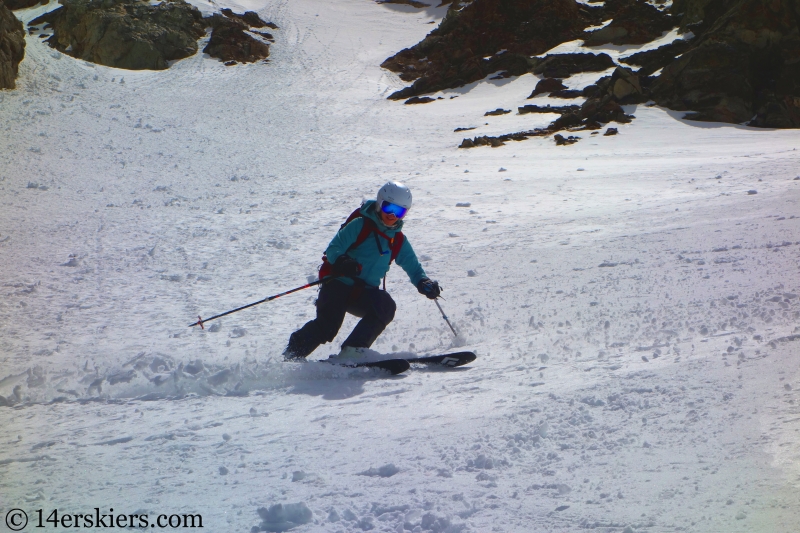 Backcountry skiing on Mount Buckskin