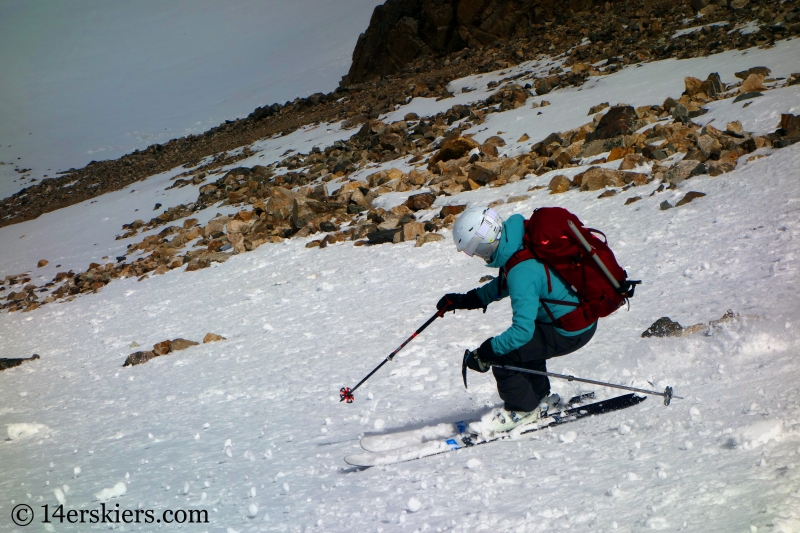 Backcountry skiing on Mount Buckskin