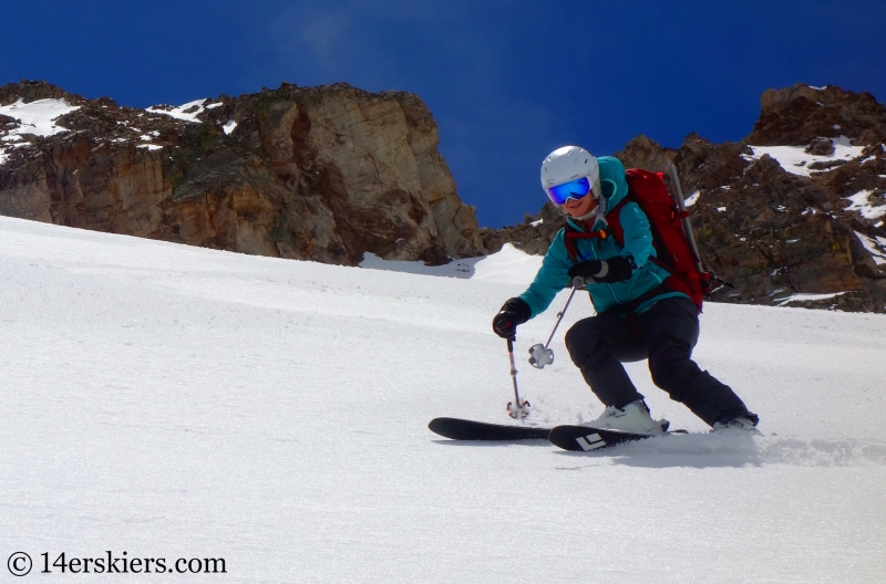 Backcountry skiing on Mount Buckskin