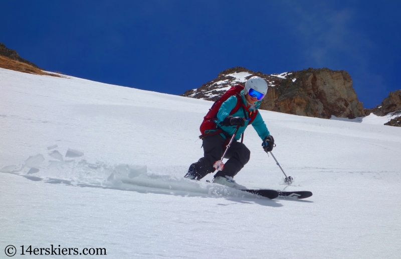 Backcountry skiing on Mount Buckskin