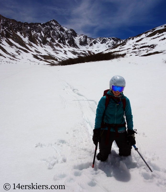 Backcountry skiing on Mount Buckskin