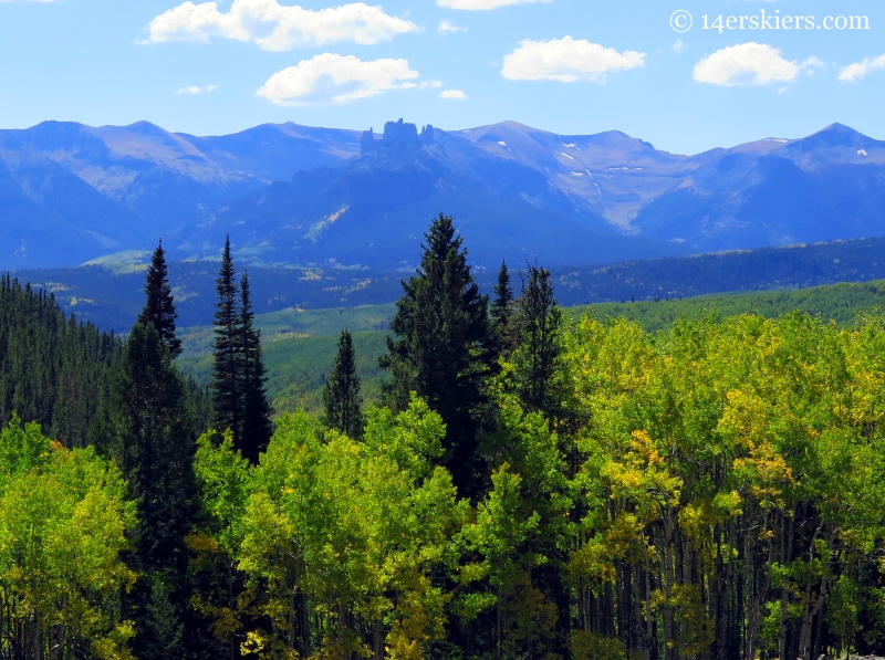 Castles seen from Carbon Creek near Crested Butte