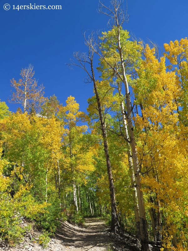 fall hiking Carbon Creek near Crested Butte