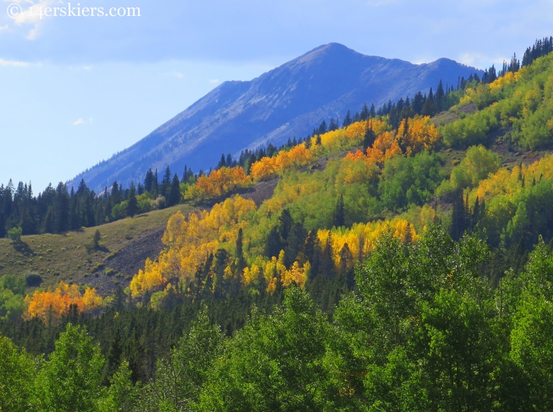 Anthracites seen from Carbon Creek in fall near Crested Butte