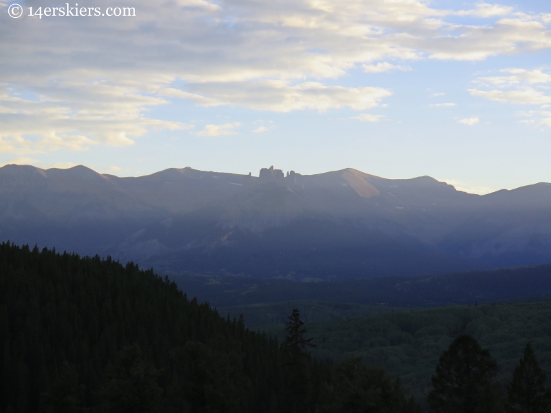 Castles seen from Carbon Creek near Crested Butte