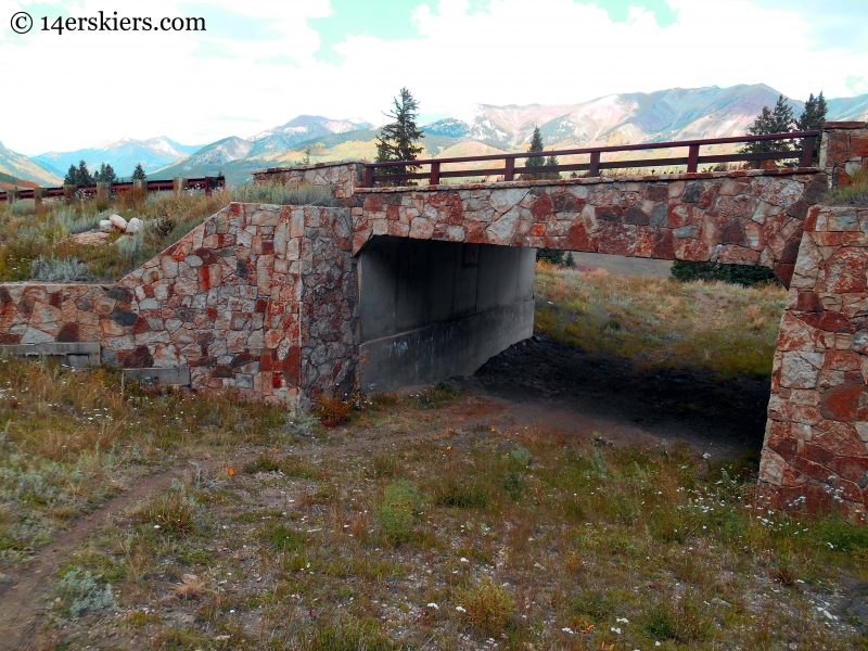 road crossing at Crested Butte Mountain Resort