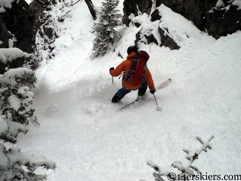 Gary Fondl skiing the Coin Slot