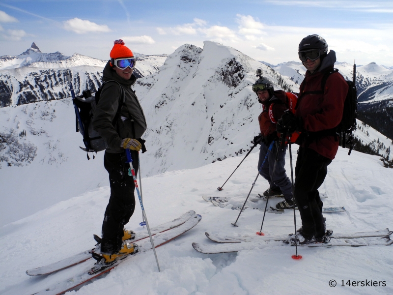 Backcountry skiing near Cooke City, Montana