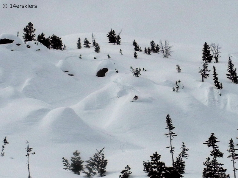 Backcountry skiing near Cooke City, Montana