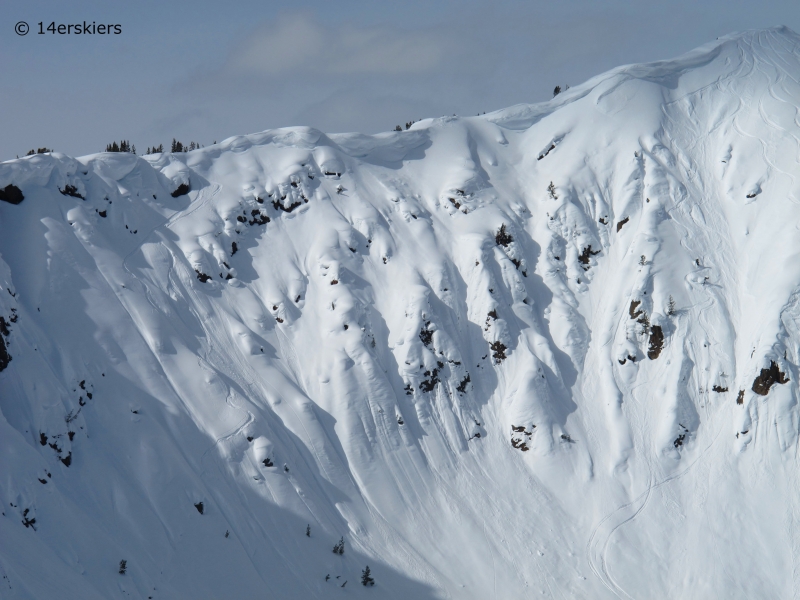 Backcountry skiing near Cooke City, Montana