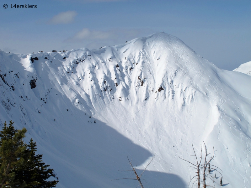 Backcountry skiing near Cooke City, Montana