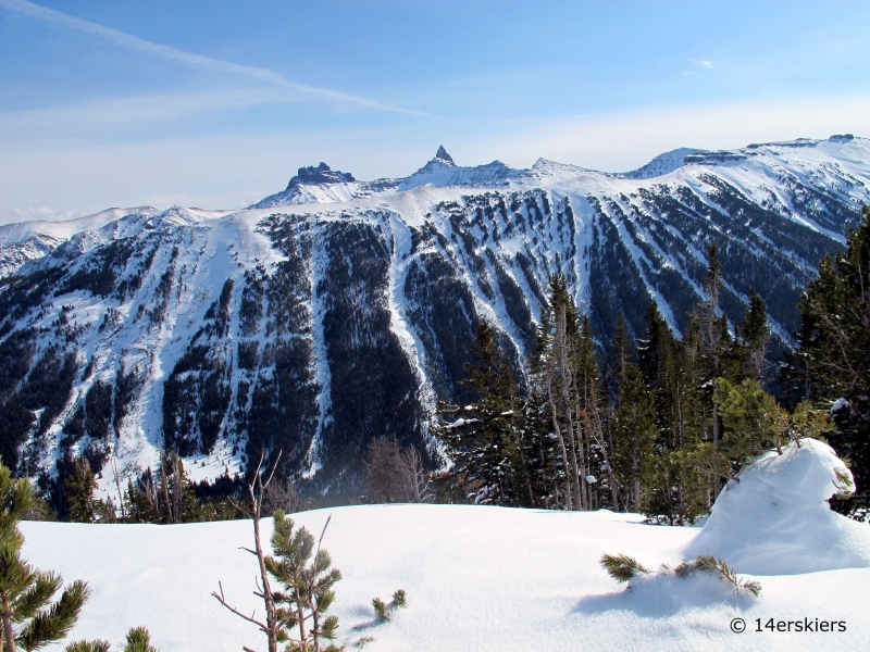 Backcountry skiing near Cooke City, Montana