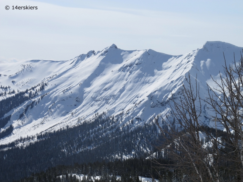 Backcountry skiing near Cooke City, Montana