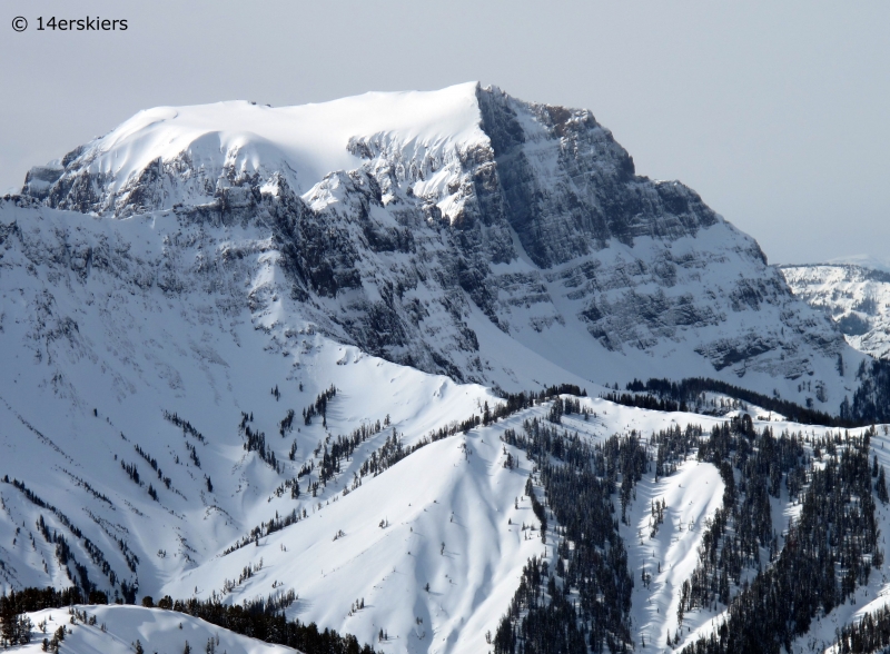 Backcountry skiing near Cooke City, Montana