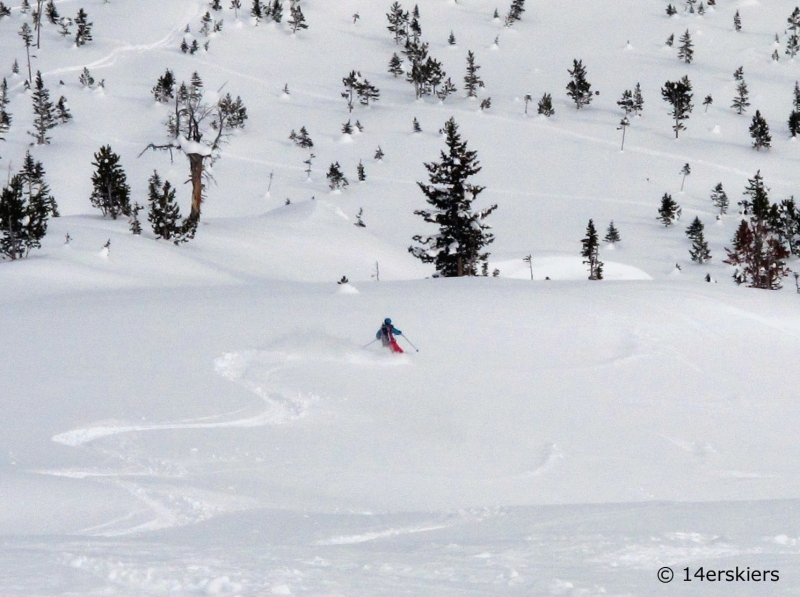 Backcountry skiing near Cooke City, Montana