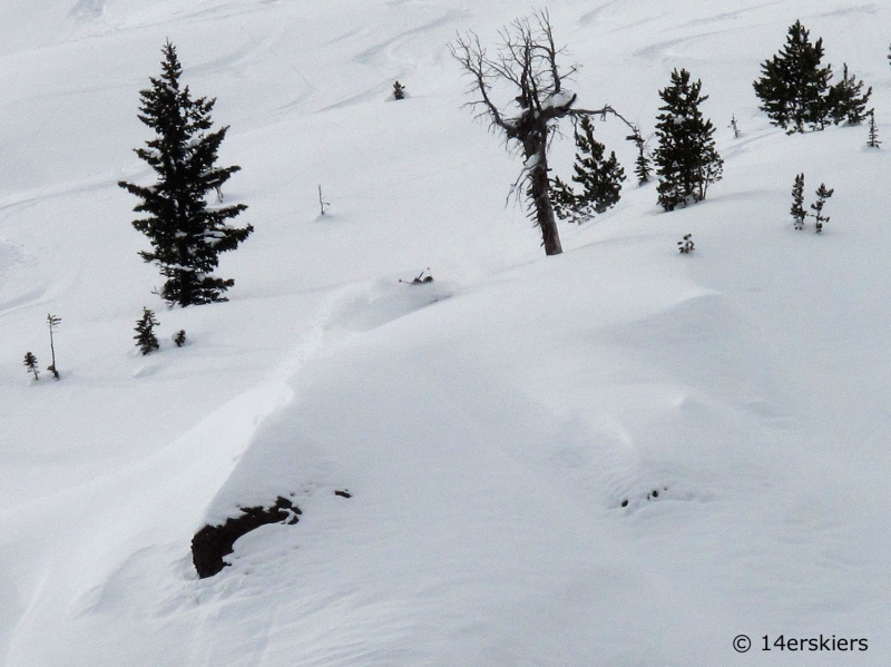 Backcountry skiing near Cooke City, Montana