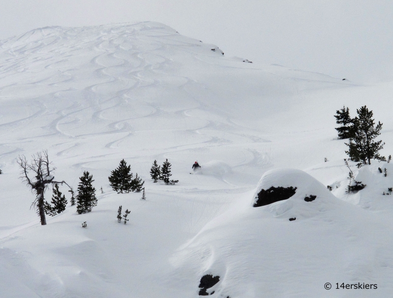 Backcountry skiing near Cooke City, Montana