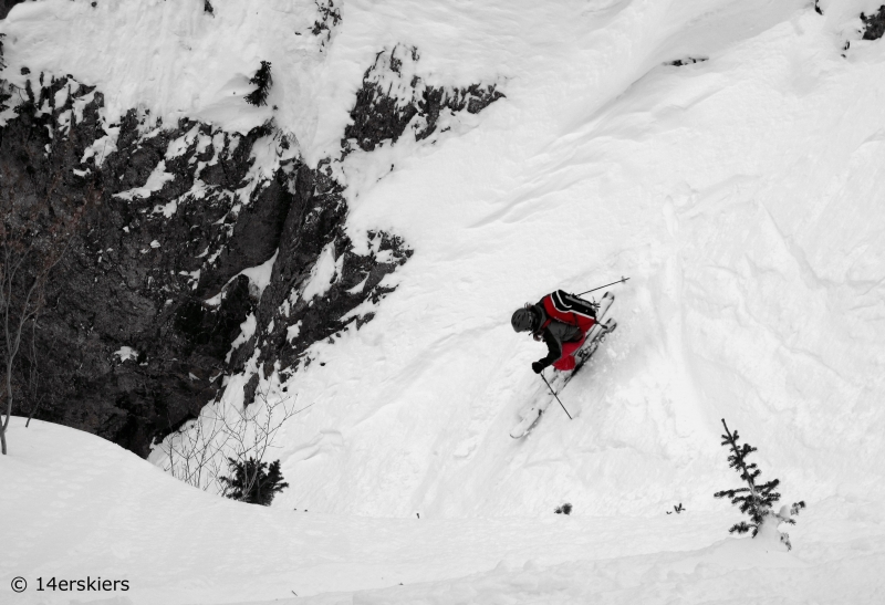 Backcountry skiing near Cooke City, Montana