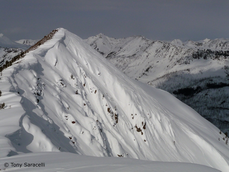 Backcountry skiing near Cooke City, Montana