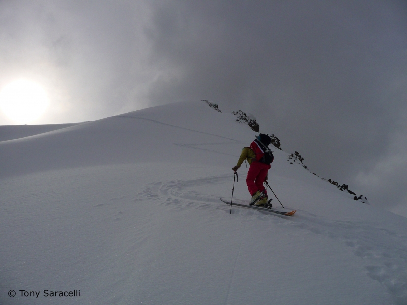 Backcountry skiing near Cooke City, Montana