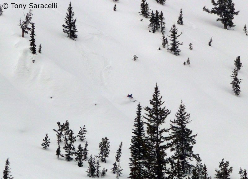 Backcountry skiing near Cooke City, Montana