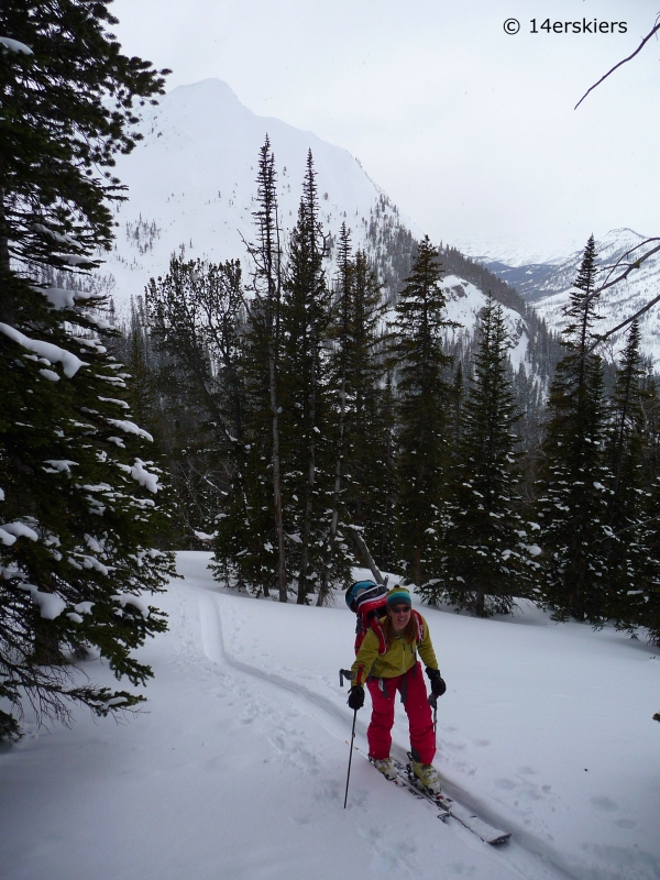 Backcountry skiing near Cooke City, Montana