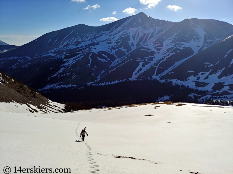 Backcountry skiing Cronin Peak