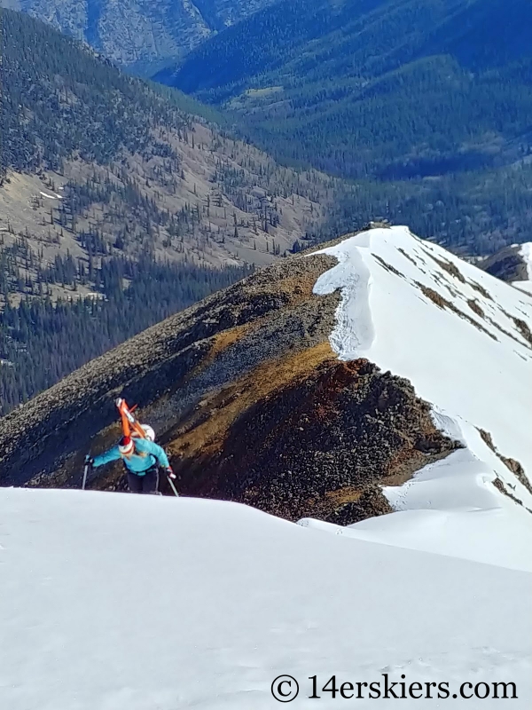 Backcountry skiing Cronin Peak