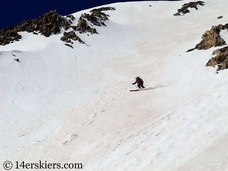 Backcountry skiing Cronin Peak