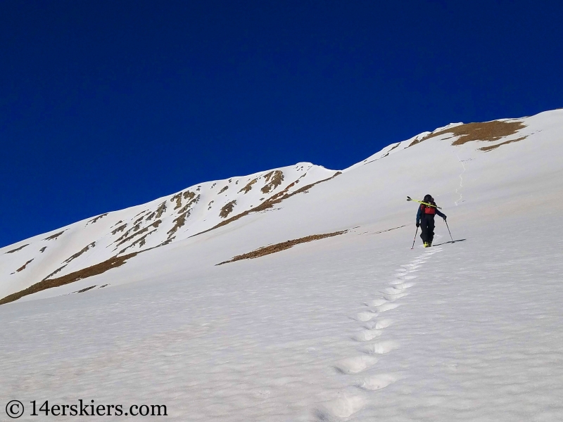 Backcountry skiing Cronin Peak