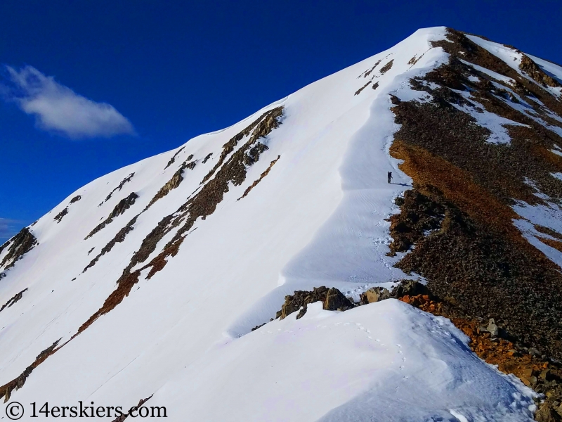 Backcountry skiing Cronin Peak